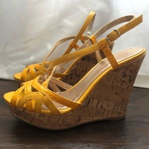 Charlotte Russe Marigold Wedges